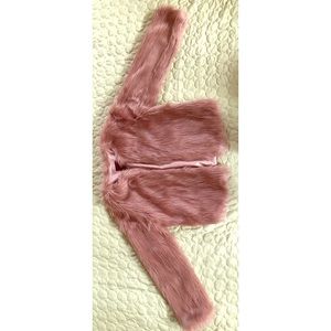 Pink Synthetic Furry Coat💅🏼